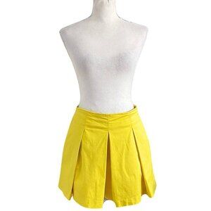 MAEVE BY ANTHROPOLOGIE PETITE COLLECTION YELLOW PLEATED MINI SKORT - SIZE 2P